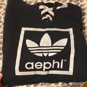 Aephi adidas lace up sweatshirt